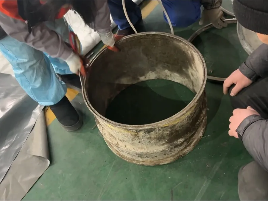 Trenchless sewer liner equipment prepared for CIPP repair work